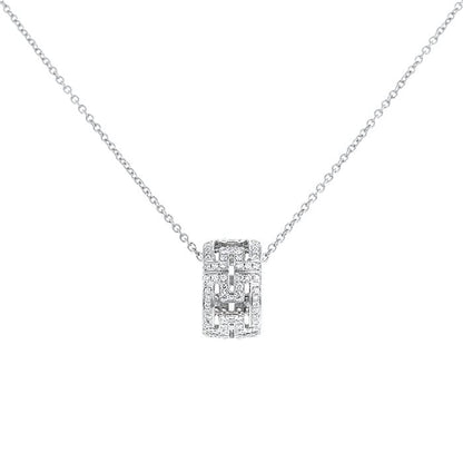 [Love's Uplift]PARENTESI NECKLACE SILVER DIAMOND