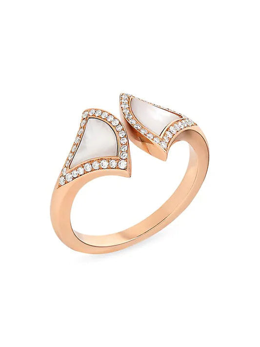 [Love's Uplift]DREAM MOP DIAMOND OPEN RING