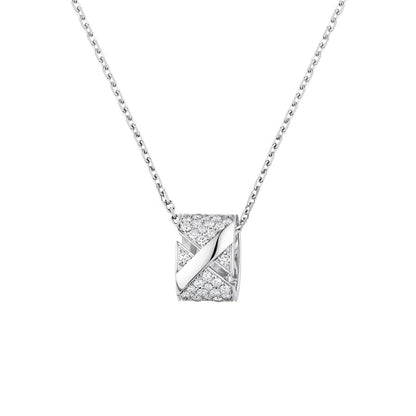 [Love's Uplift]LIENS EVIDENCE DIAMOND PAVED NECKLACE