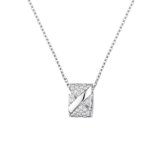 [Love's Uplift]LIENS EVIDENCE DIAMOND PAVED NECKLACE