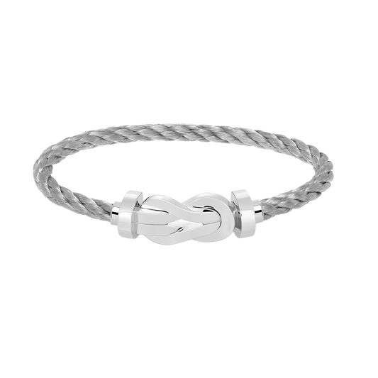 [Love's Uplift]CHANCE LARGE 8 FIGURE BUCKLE NO DIAMOND BRACELET SILVER
