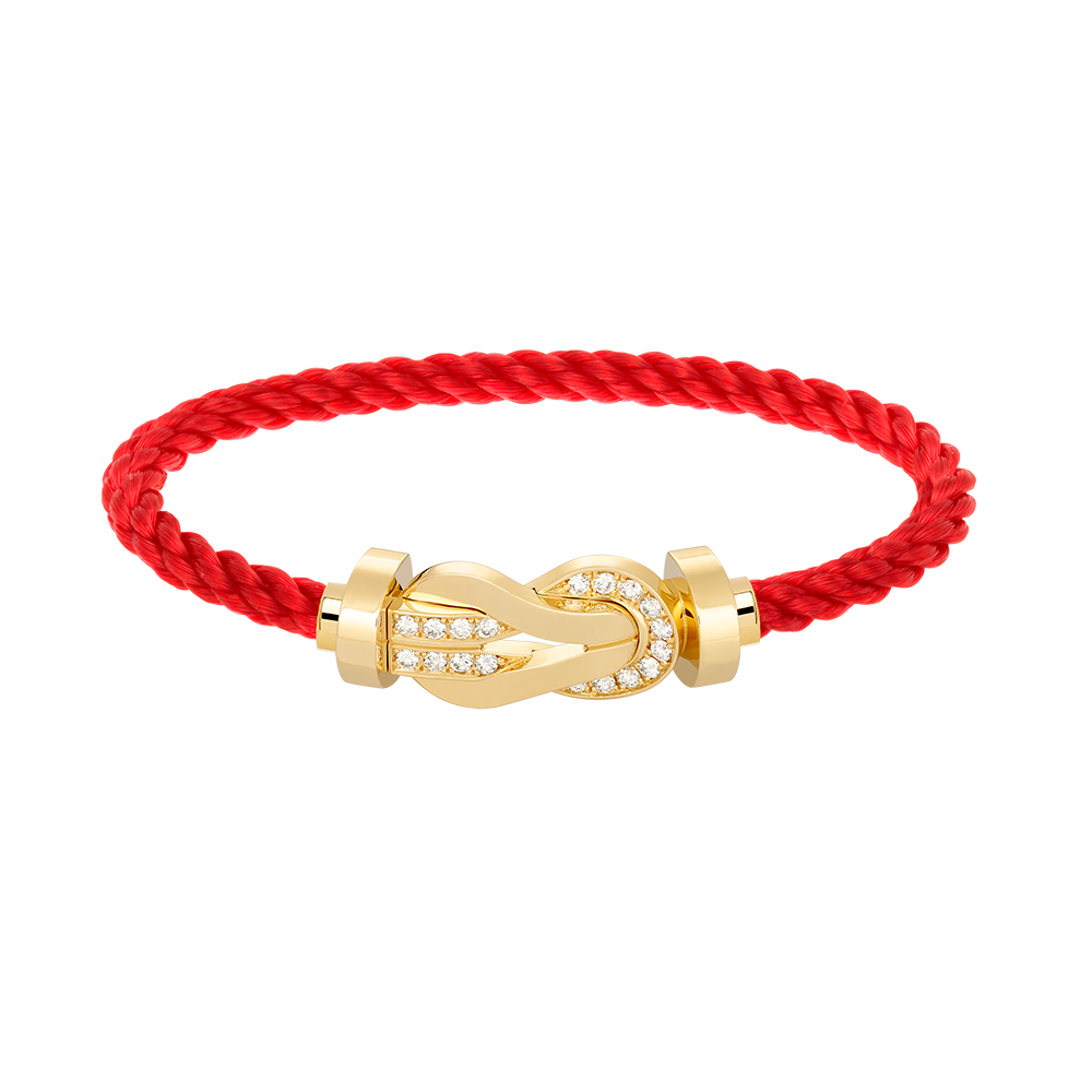 [Love's Uplift]CHANCE LARGE 8 FIGURE BUCKLE HALF DIAMOND BRACELET GOLD