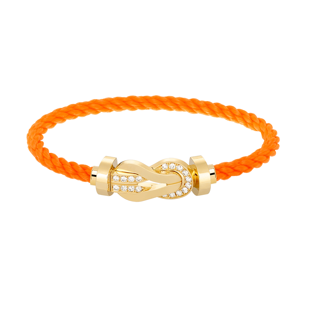 [Love's Uplift]CHANCE LARGE 8 FIGURE BUCKLE HALF DIAMOND BRACELET GOLD