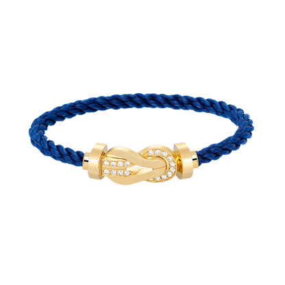 [Love's Uplift]CHANCE LARGE 8 FIGURE BUCKLE HALF DIAMOND BRACELET GOLD