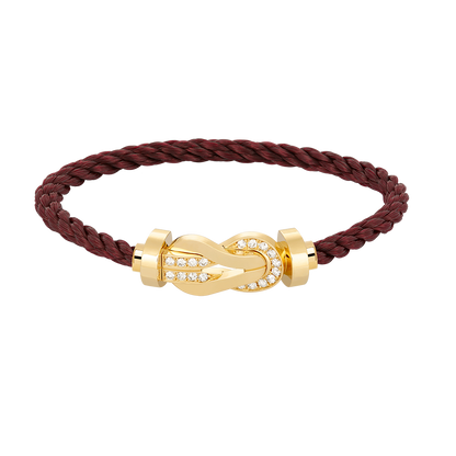 [Love's Uplift]CHANCE LARGE 8 FIGURE BUCKLE HALF DIAMOND BRACELET GOLD