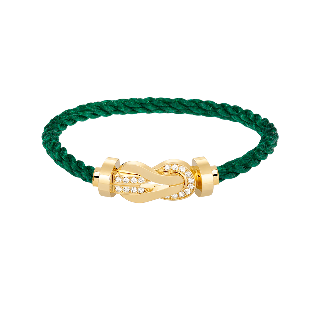 [Love's Uplift]CHANCE LARGE 8 FIGURE BUCKLE HALF DIAMOND BRACELET GOLD