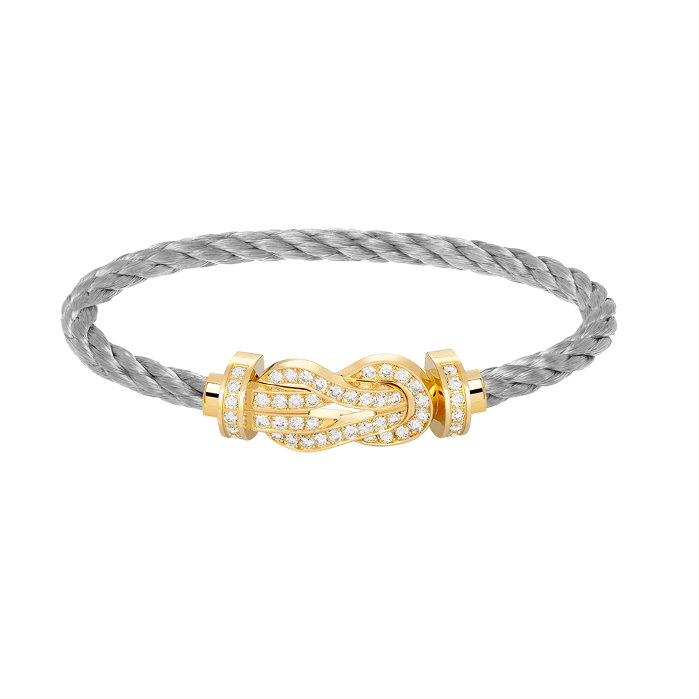 [Love's Uplift]CHANCE LARGE 8 FIGURE BUCKLE FULLDIAMOND BRACELET GOLD