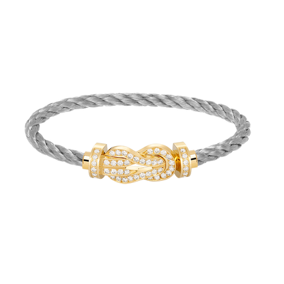 [Love's Uplift]CHANCE LARGE 8 FIGURE BUCKLE FULLDIAMOND BRACELET GOLD