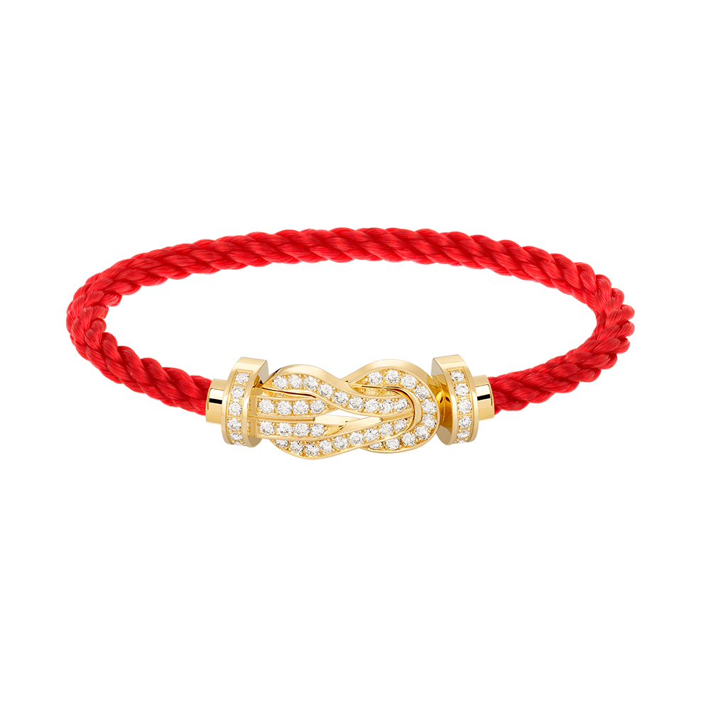 [Love's Uplift]CHANCE LARGE 8 FIGURE BUCKLE FULLDIAMOND BRACELET GOLD