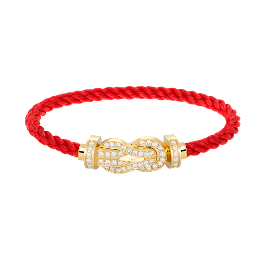 [Love's Uplift]CHANCE LARGE 8 FIGURE BUCKLE FULLDIAMOND BRACELET GOLD