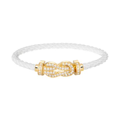[Love's Uplift]CHANCE LARGE 8 FIGURE BUCKLE FULLDIAMOND BRACELET GOLD