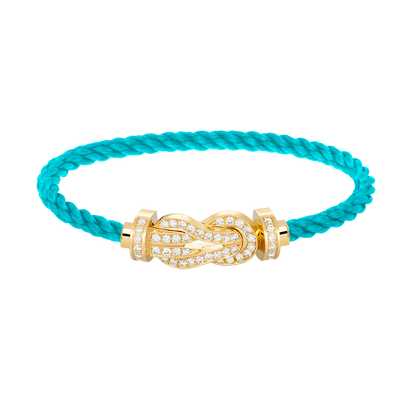 [Love's Uplift]CHANCE LARGE 8 FIGURE BUCKLE FULLDIAMOND BRACELET GOLD