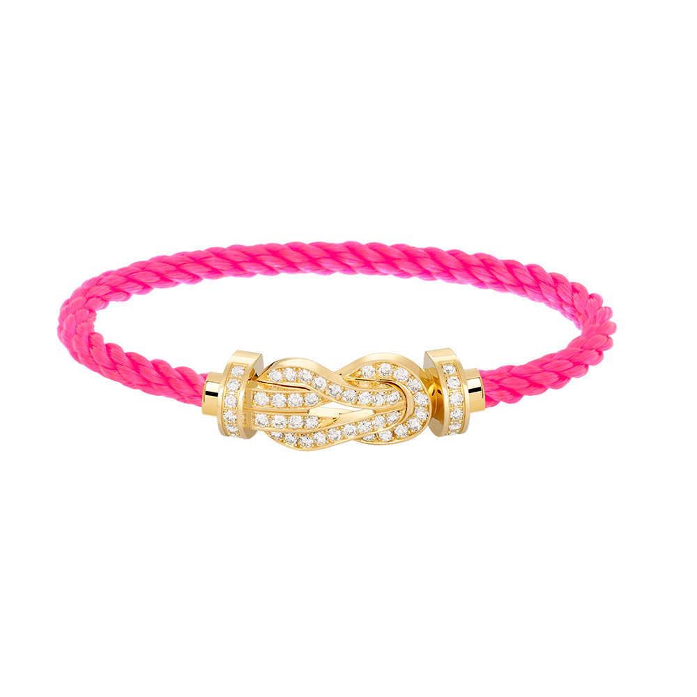 [Love's Uplift]CHANCE LARGE 8 FIGURE BUCKLE FULLDIAMOND BRACELET GOLD