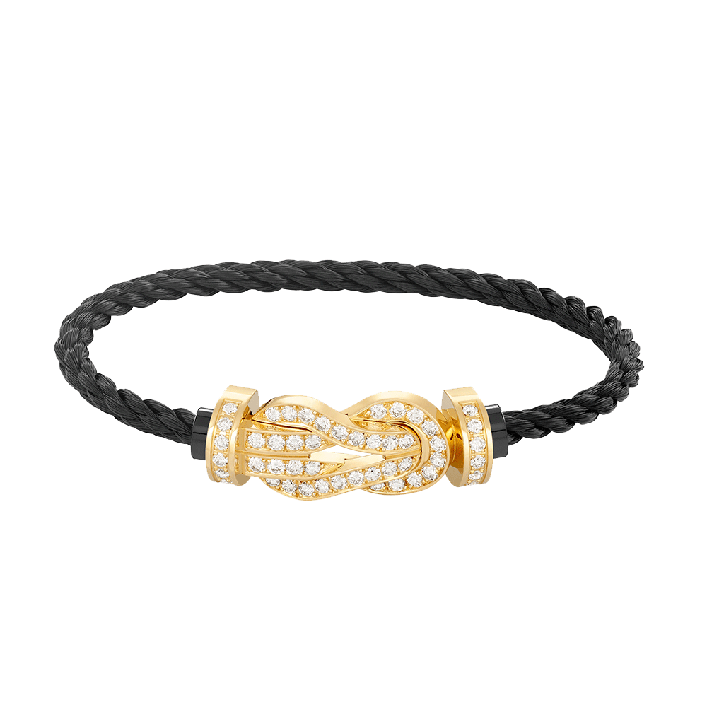 [Love's Uplift]CHANCE LARGE 8 FIGURE BUCKLE FULLDIAMOND BRACELET GOLD