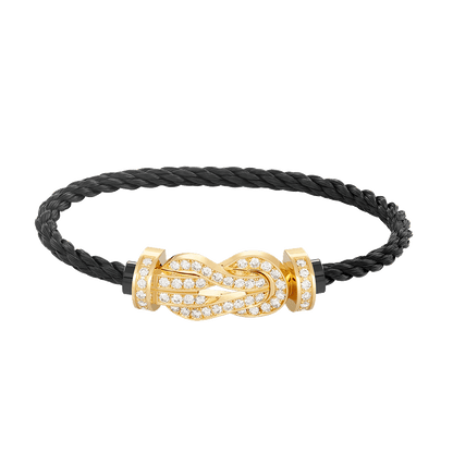 [Love's Uplift]CHANCE LARGE 8 FIGURE BUCKLE FULLDIAMOND BRACELET GOLD