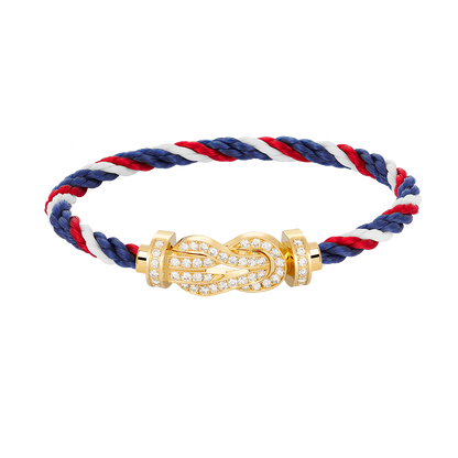 [Love's Uplift]CHANCE LARGE 8 FIGURE BUCKLE FULLDIAMOND BRACELET GOLD