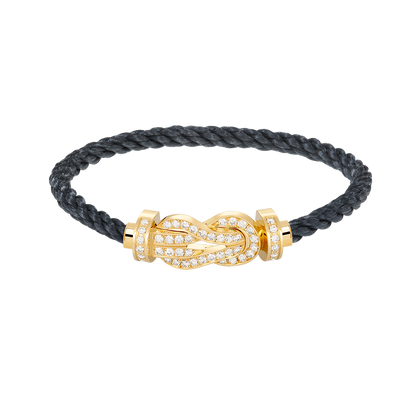[Love's Uplift]CHANCE LARGE 8 FIGURE BUCKLE FULLDIAMOND BRACELET GOLD