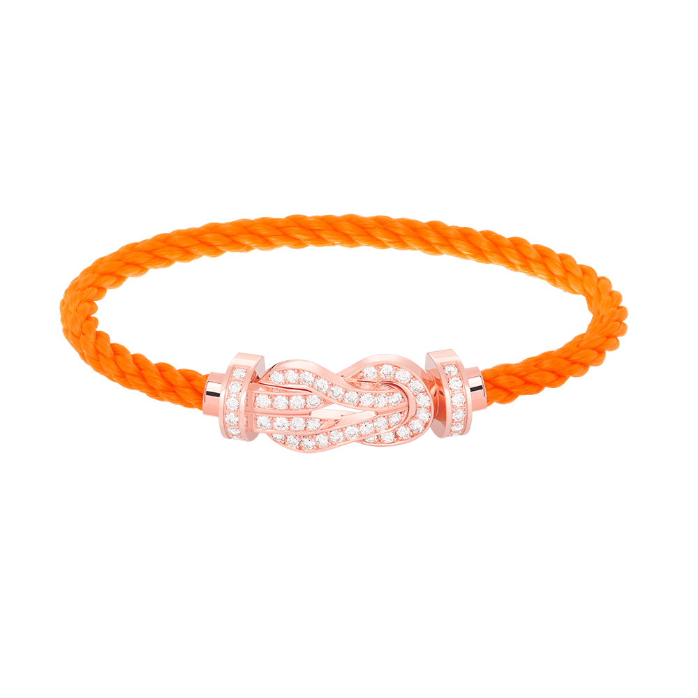 [Love's Uplift]CHANCE LARGE 8 FIGURE BUCKLE FULL DIAMOND BRACELET ROSE GOLD