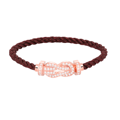 [Love's Uplift]CHANCE LARGE 8 FIGURE BUCKLE FULL DIAMOND BRACELET ROSE GOLD