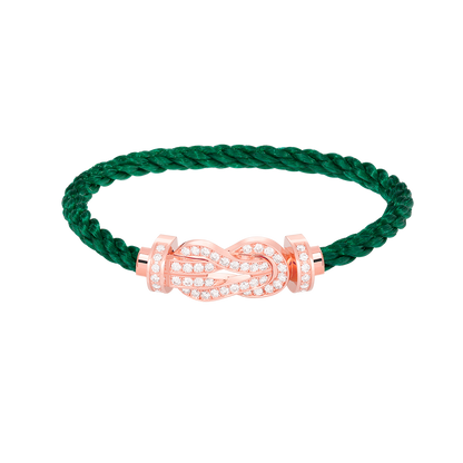[Love's Uplift]CHANCE LARGE 8 FIGURE BUCKLE FULL DIAMOND BRACELET ROSE GOLD