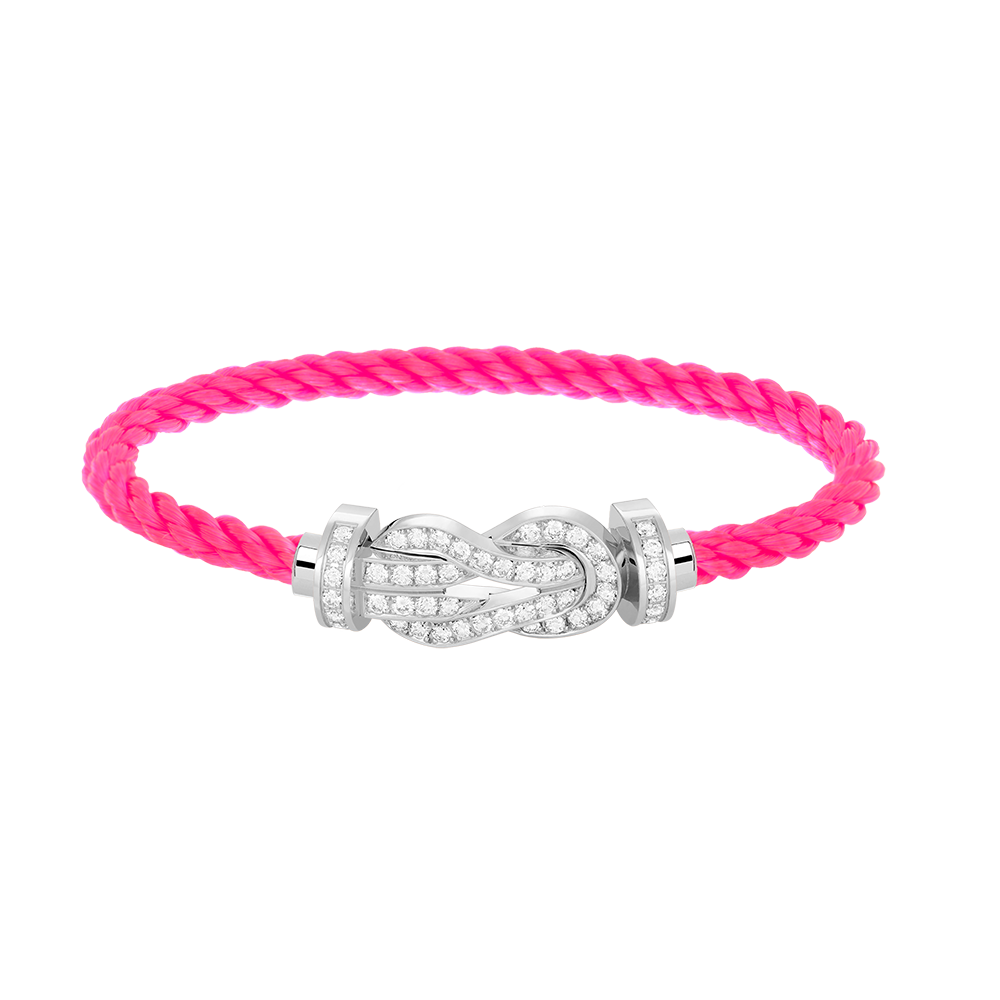 [Love's Uplift]CHANCE LARGE 8 FIGURE BUCKLE FULL DIAMOND BRACELET SILVER