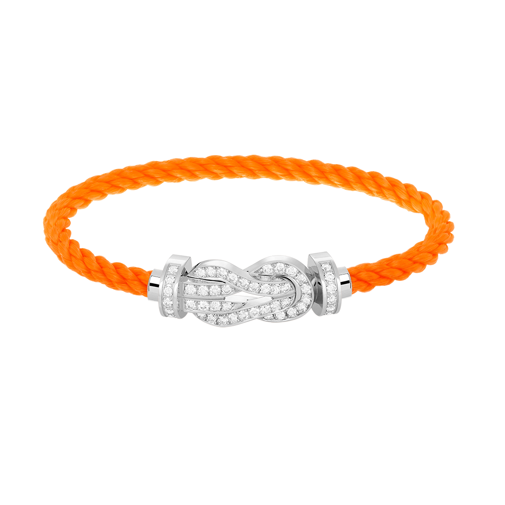 [Love's Uplift]CHANCE LARGE 8 FIGURE BUCKLE FULL DIAMOND BRACELET SILVER