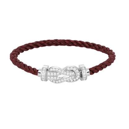 [Love's Uplift]CHANCE LARGE 8 FIGURE BUCKLE FULL DIAMOND BRACELET SILVER