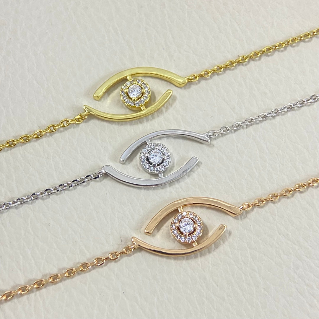 [Love's Uplift ]Lucky Eye Pave-Set Diamond Bracelet