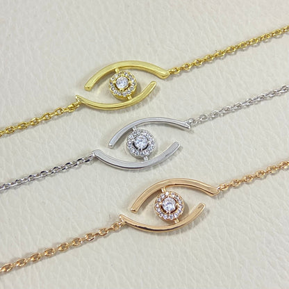 [Love's Uplift ]Lucky Eye Pave-Set Diamond Bracelet