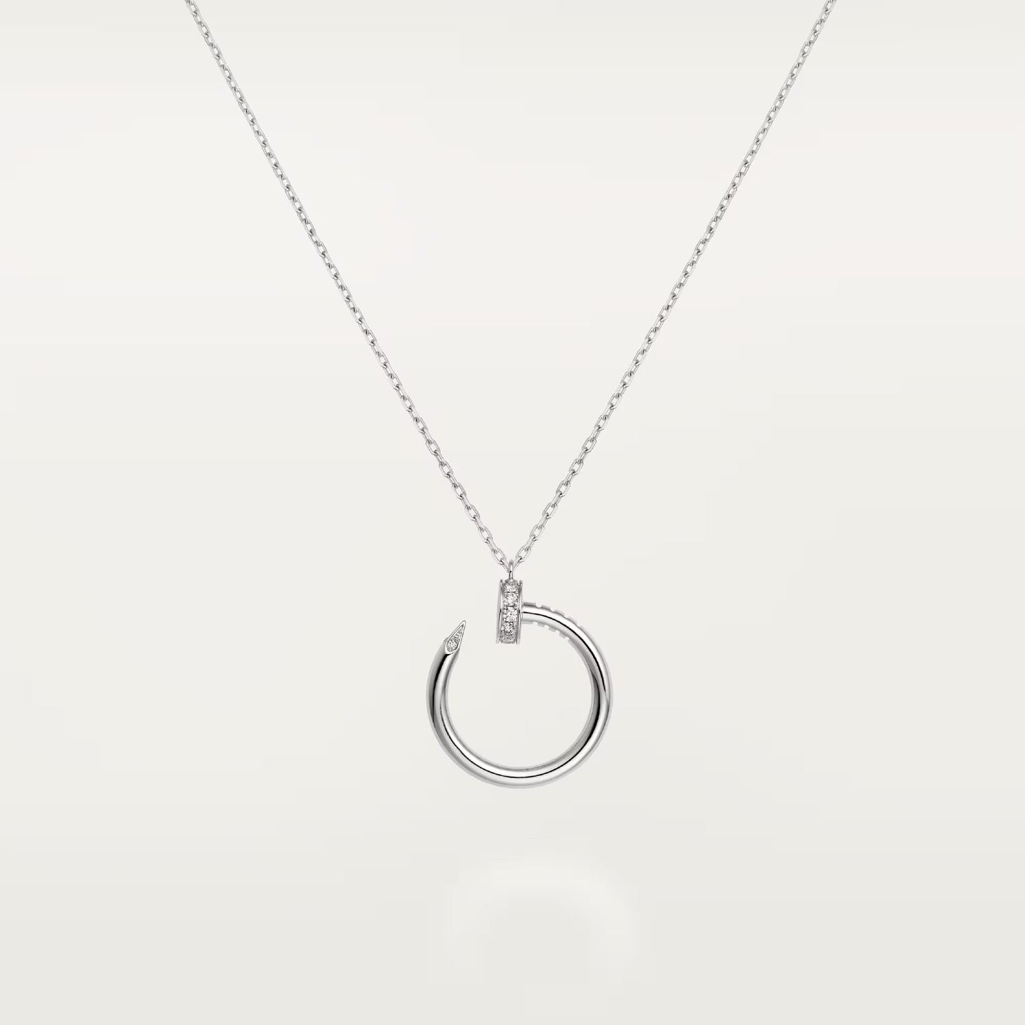 [Love's Uplift]JUSTE NECKLACE HALF DIAMOND