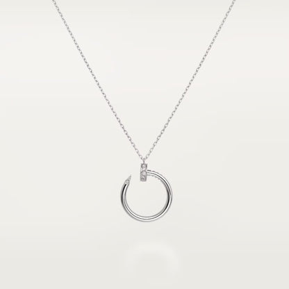 [Love's Uplift]JUSTE NECKLACE HALF DIAMOND
