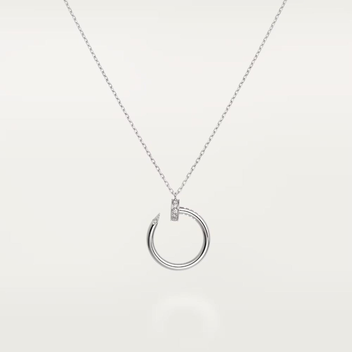 [Love's Uplift]JUSTE NECKLACE HALF DIAMOND