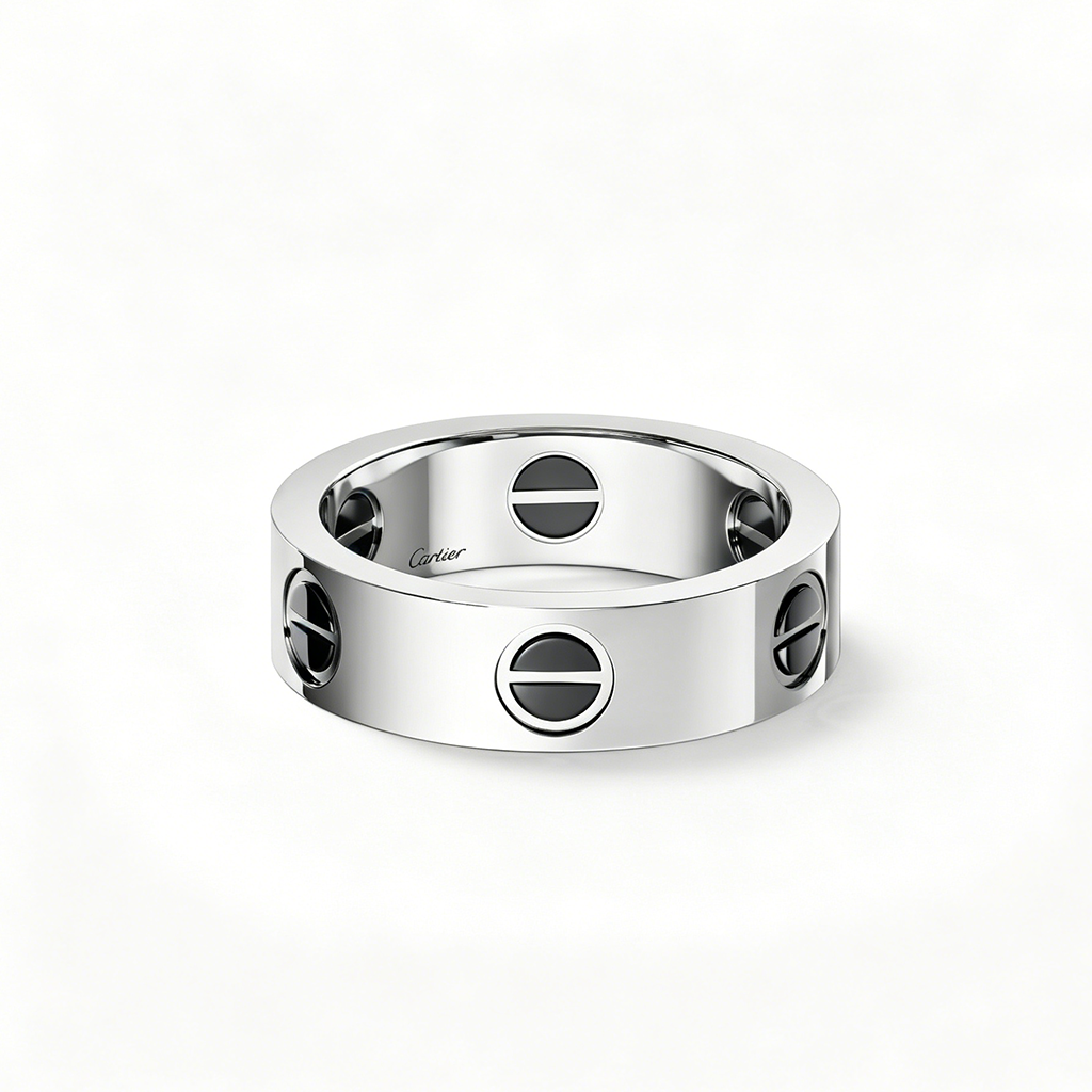 [Love's Uplift]LOVE RING 5.5MM NO DIAMONDS  CERAMIC