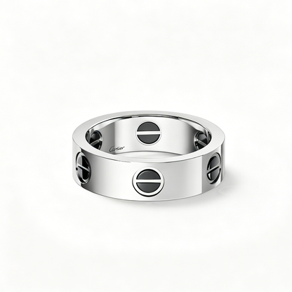 [Love's Uplift]LOVE RING 5.5MM NO DIAMONDS  CERAMIC