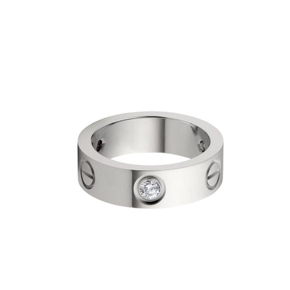 [Love's Uplift]LOVE 5.5MM 3 DIAMOND RING