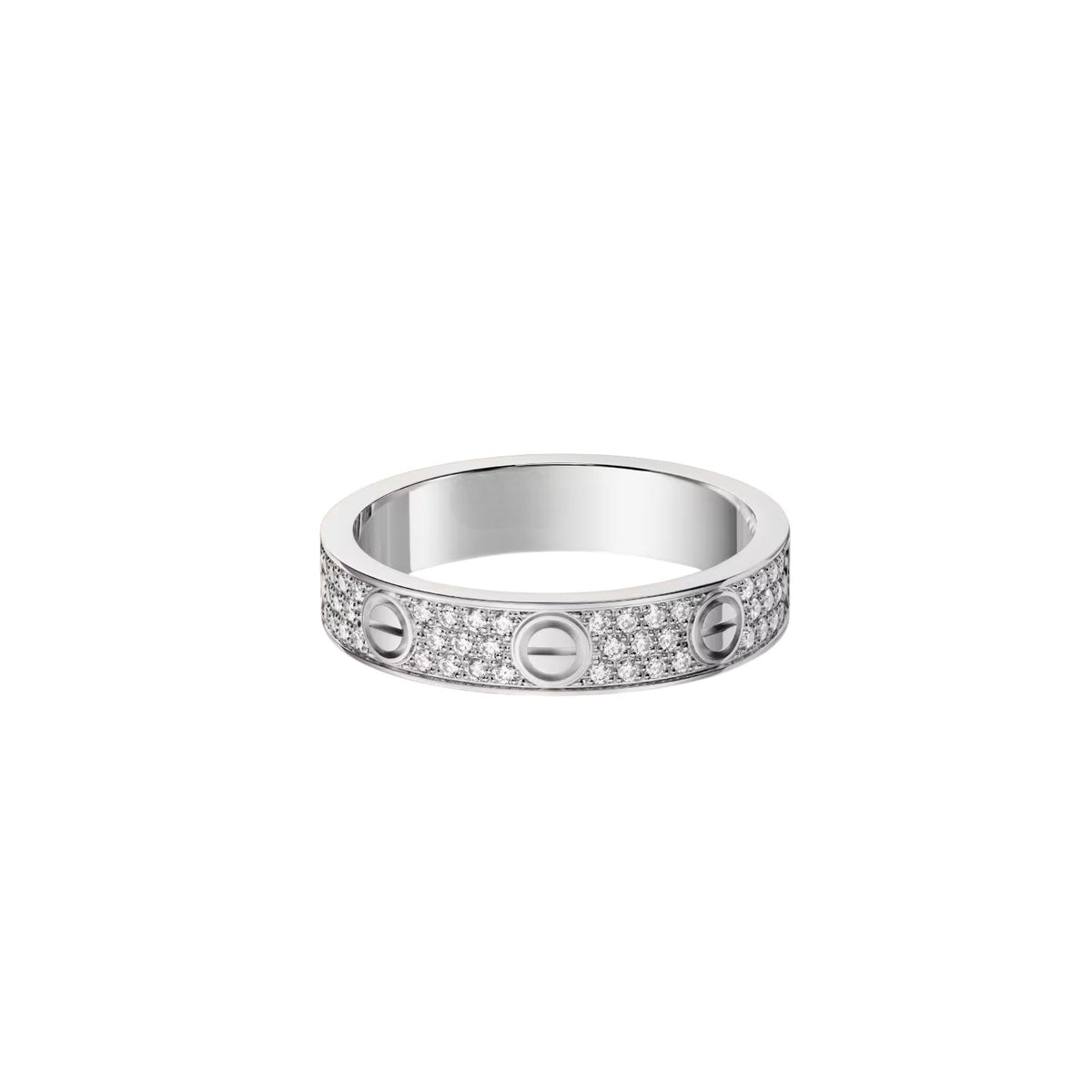 [Love's Uplift]LOVE RING 4.0MM DIAMOND PAVED