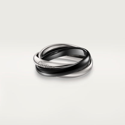 [Love's Uplift]TRINITY 3.2MM RING BLACK CERAMIC