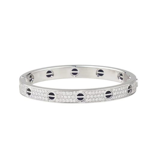 [Love's Uplift]LOVE BRACELET 6.1MM DIAMOND-PAVED CERAMIC