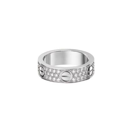 [Love's Uplift]LOVE RING 5.5MM DIAMONDS PAVED