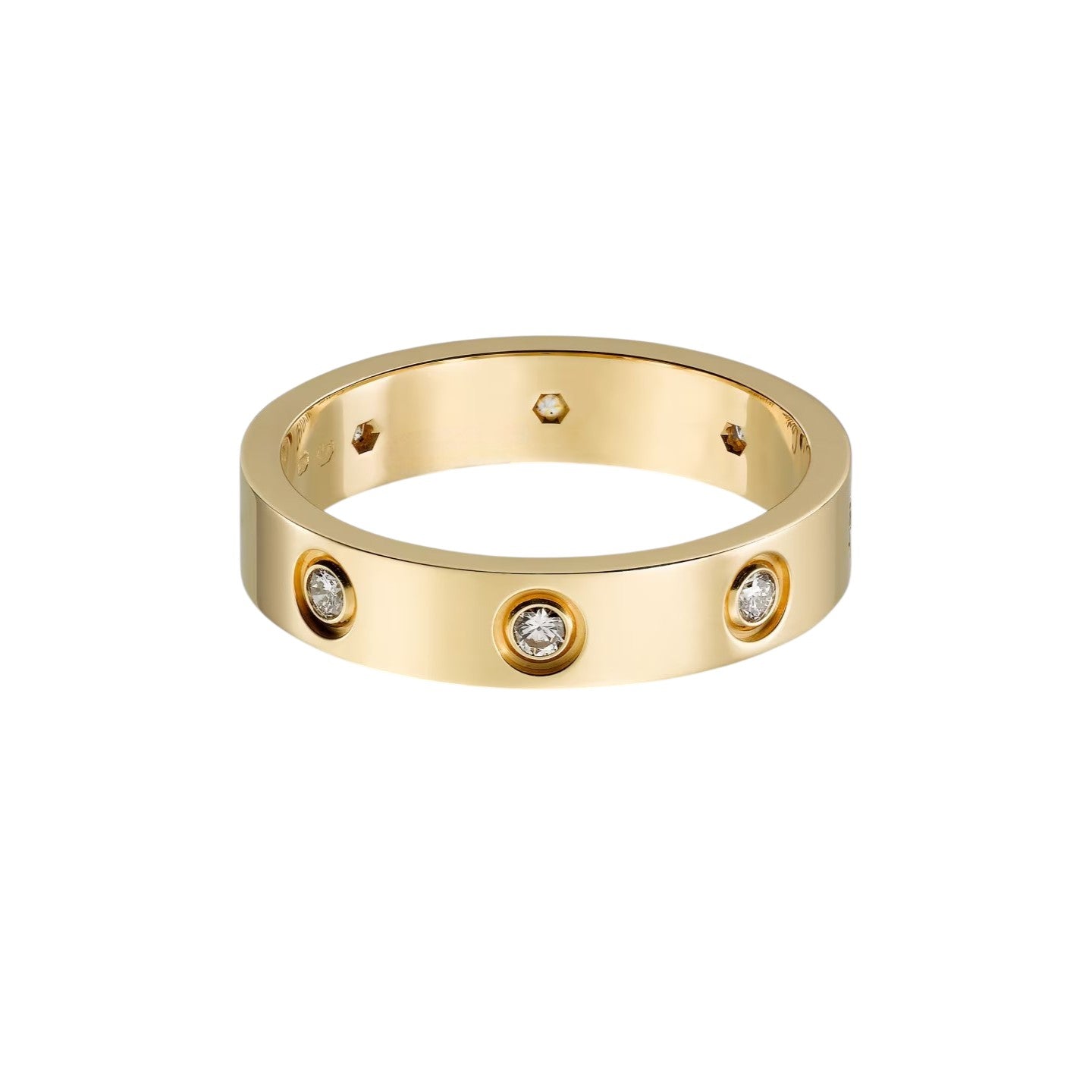 [Love's Uplift]LOVE 4MM 8 DIAMOND RING