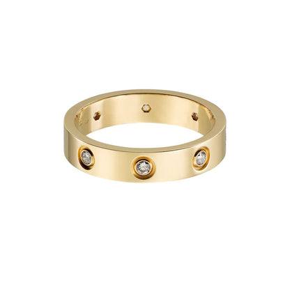 [Love's Uplift]LOVE 4MM 8 DIAMOND RING