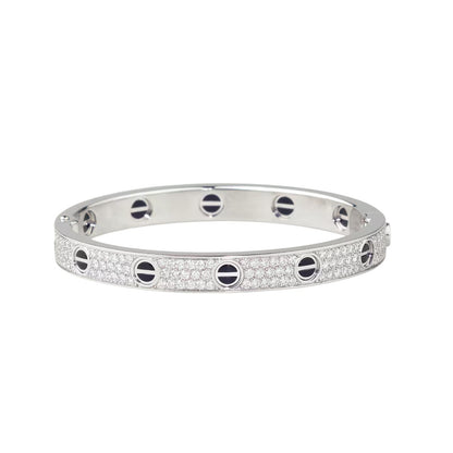 [Love's Uplift]LOVE BRACELET 6.1MM DIAMOND-PAVED CERAMIC