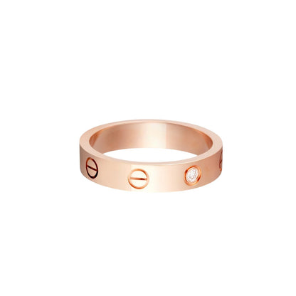[Love's Uplift]LOVE 4MM 1 DIAMOND RING