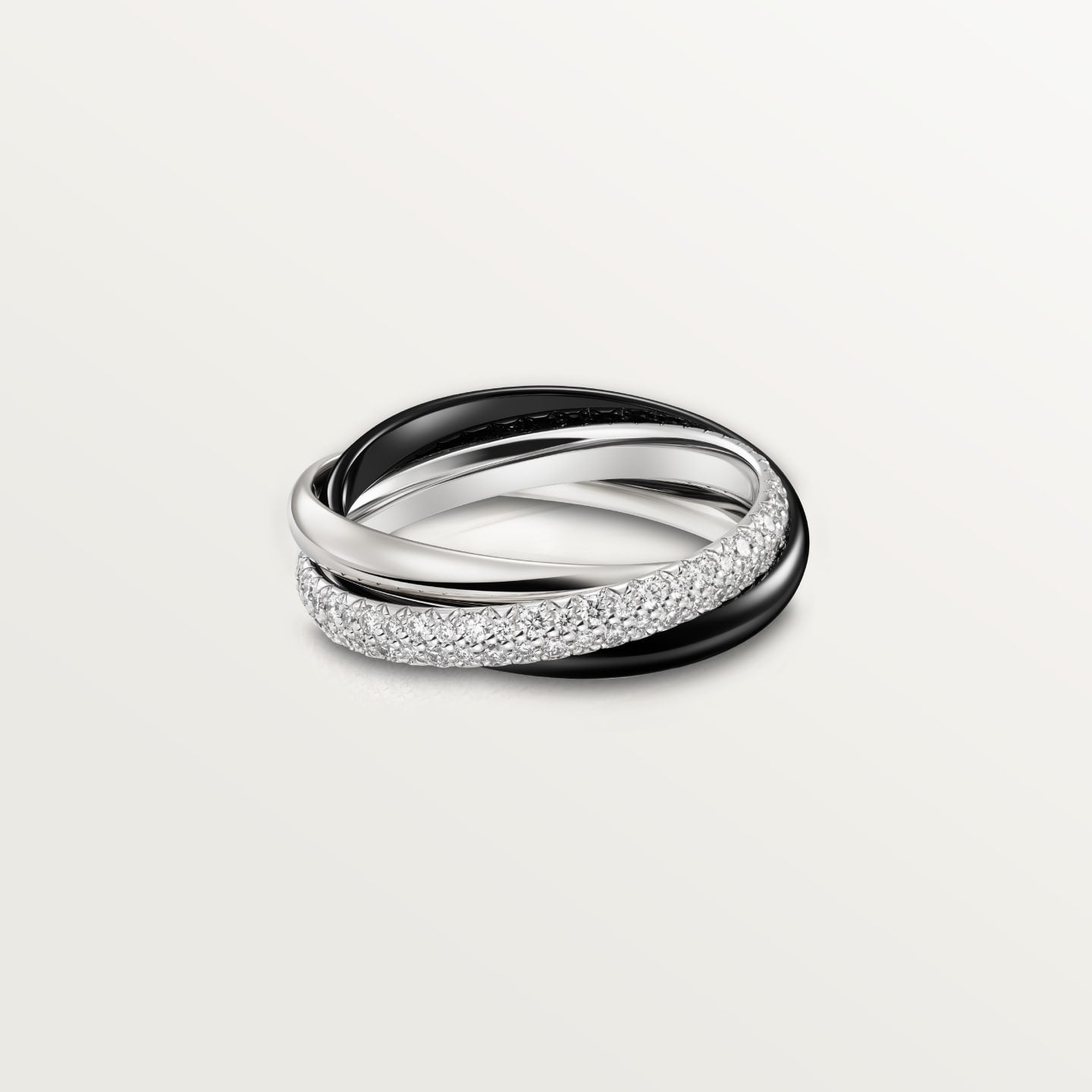 [Love's Uplift]TRINITY 3.2MM RING BLACK CERAMIC