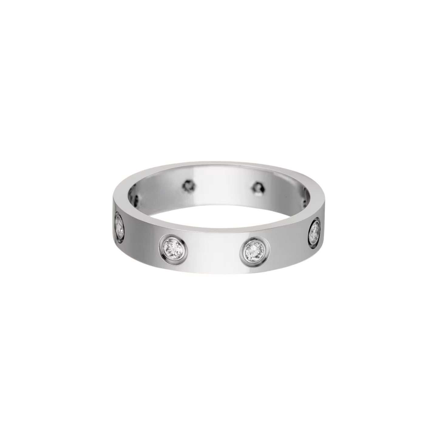[Love's Uplift]LOVE 4MM 8 DIAMOND RING