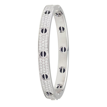 [Love's Uplift]LOVE BRACELET 6.1MM DIAMOND-PAVED CERAMIC
