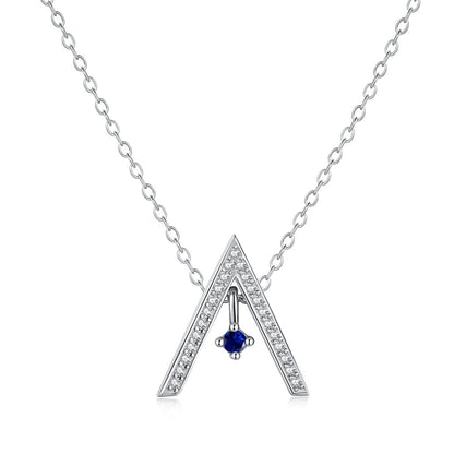 [Love's Uplift]Sparkling "A" Shape Necklace