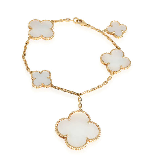[Love's Uplift]MAGIC CLOVER MOP GOLD BRACELET 5 MOTIFS