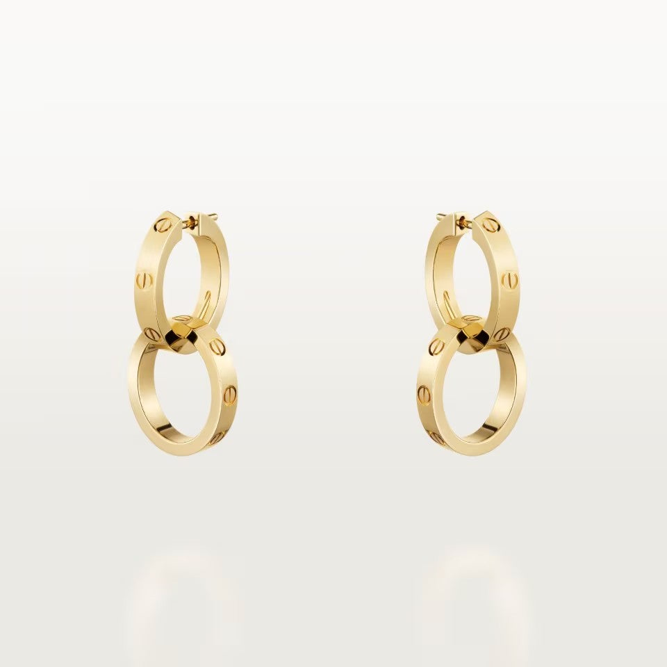 [Love's Uplift]LOVE 3.3MM DANGLE EARRINGS