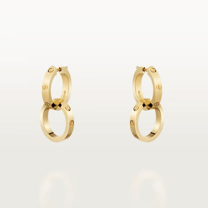 [Love's Uplift]LOVE 3.3MM DANGLE EARRINGS